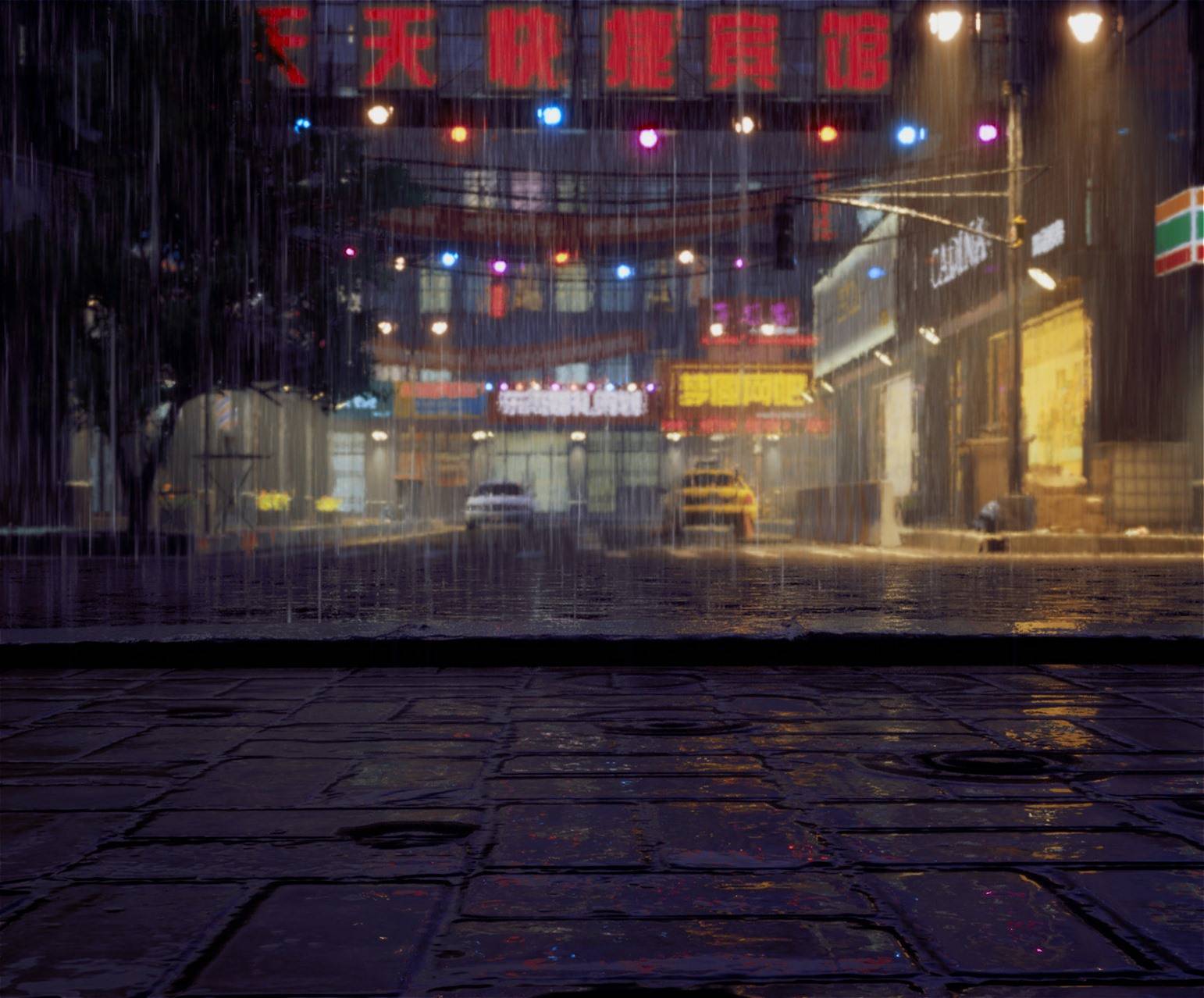 Unreal Engine 4雨夜街道场景动画教学